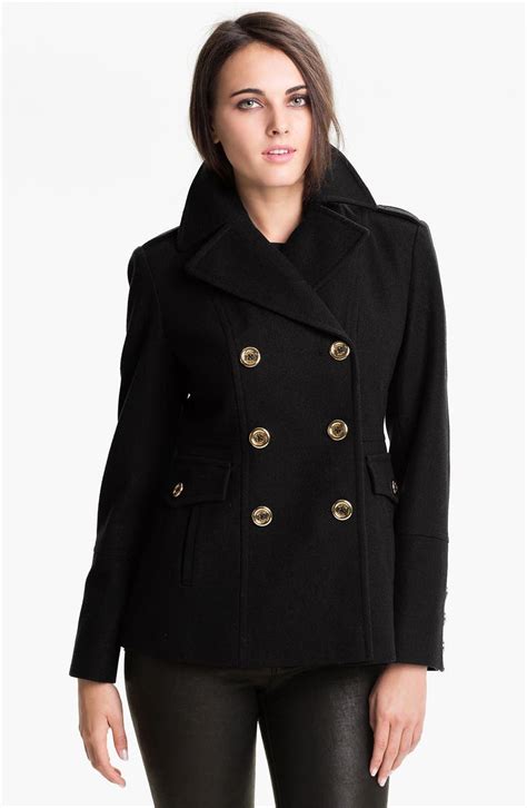 michael kors womens pea coat|michael kors classic fit peacoat.